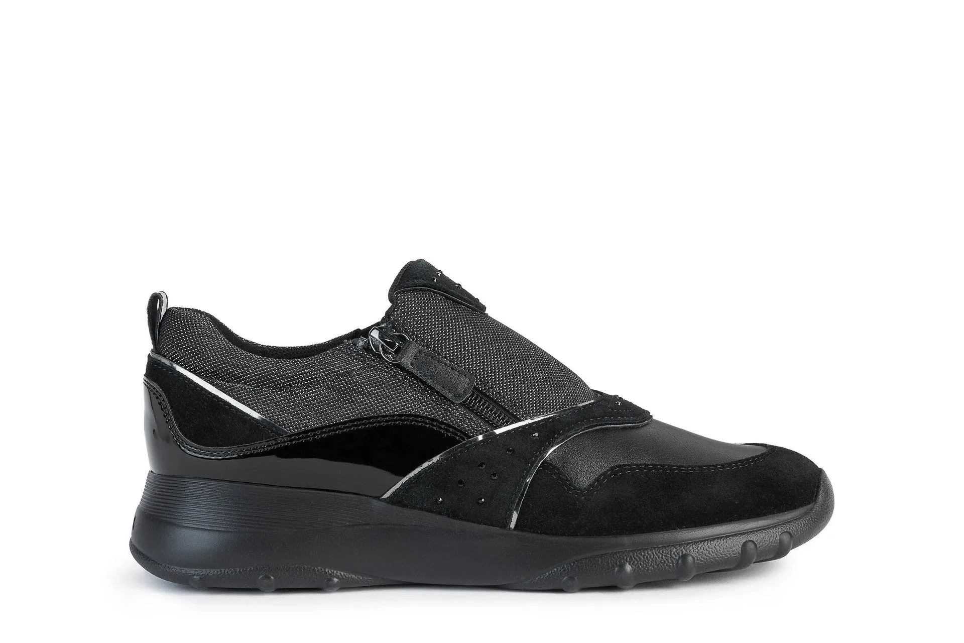 Geox Alleniee Womens Black Slip On Trainer