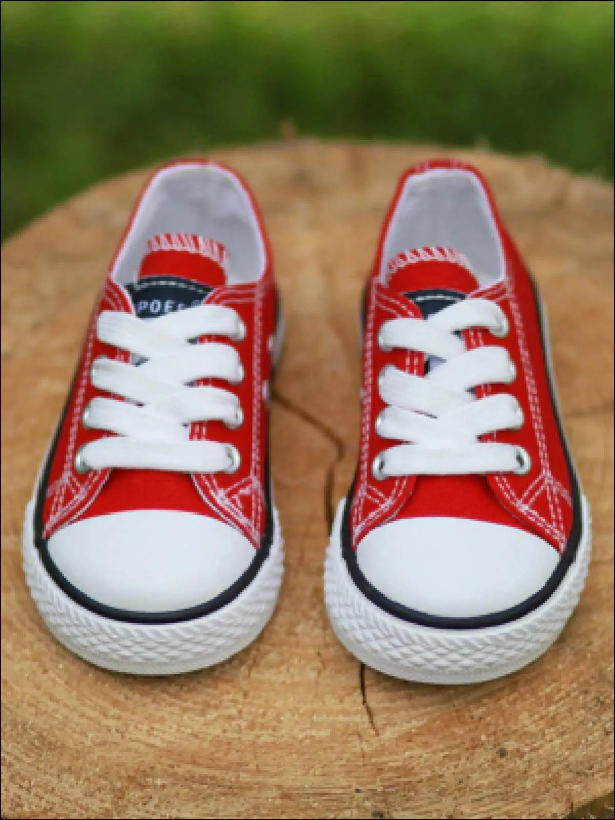 Girls Casual Low Top Canvas Sneakers By Liv and Mia