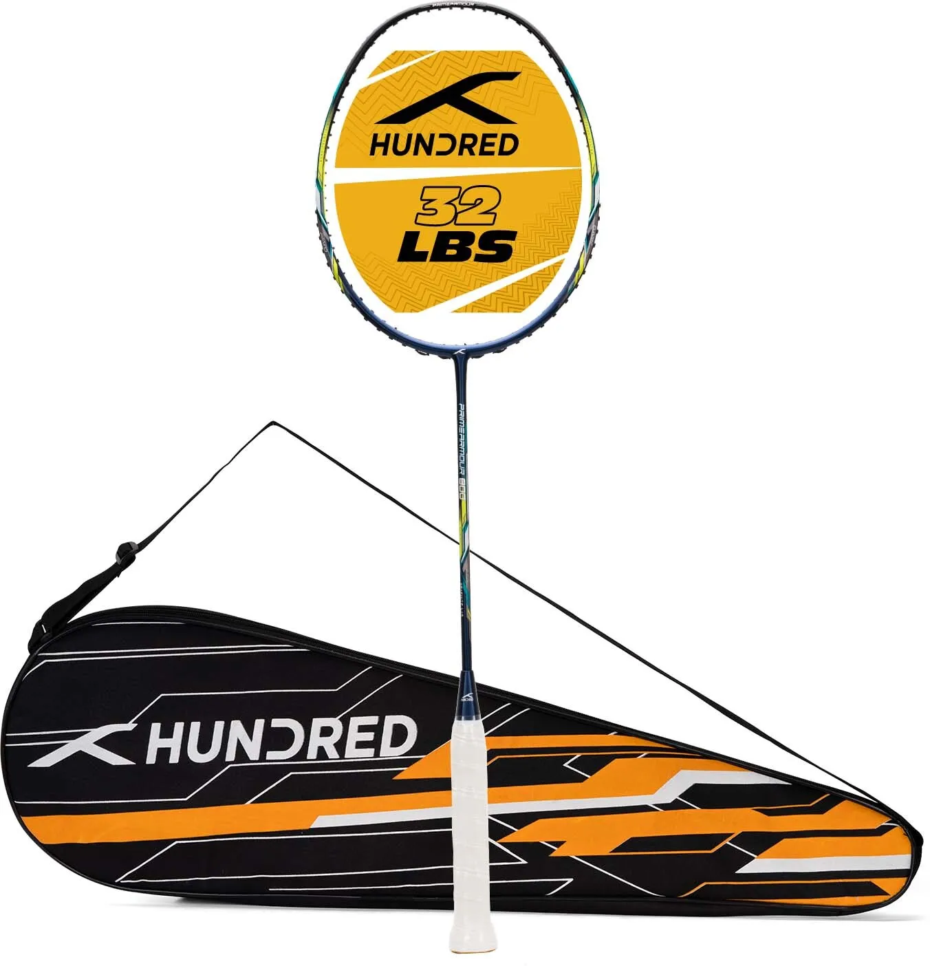 Hundred Primearmour 800 Nano Frame System Unstrung Badminton Racquet (Blue / Black)