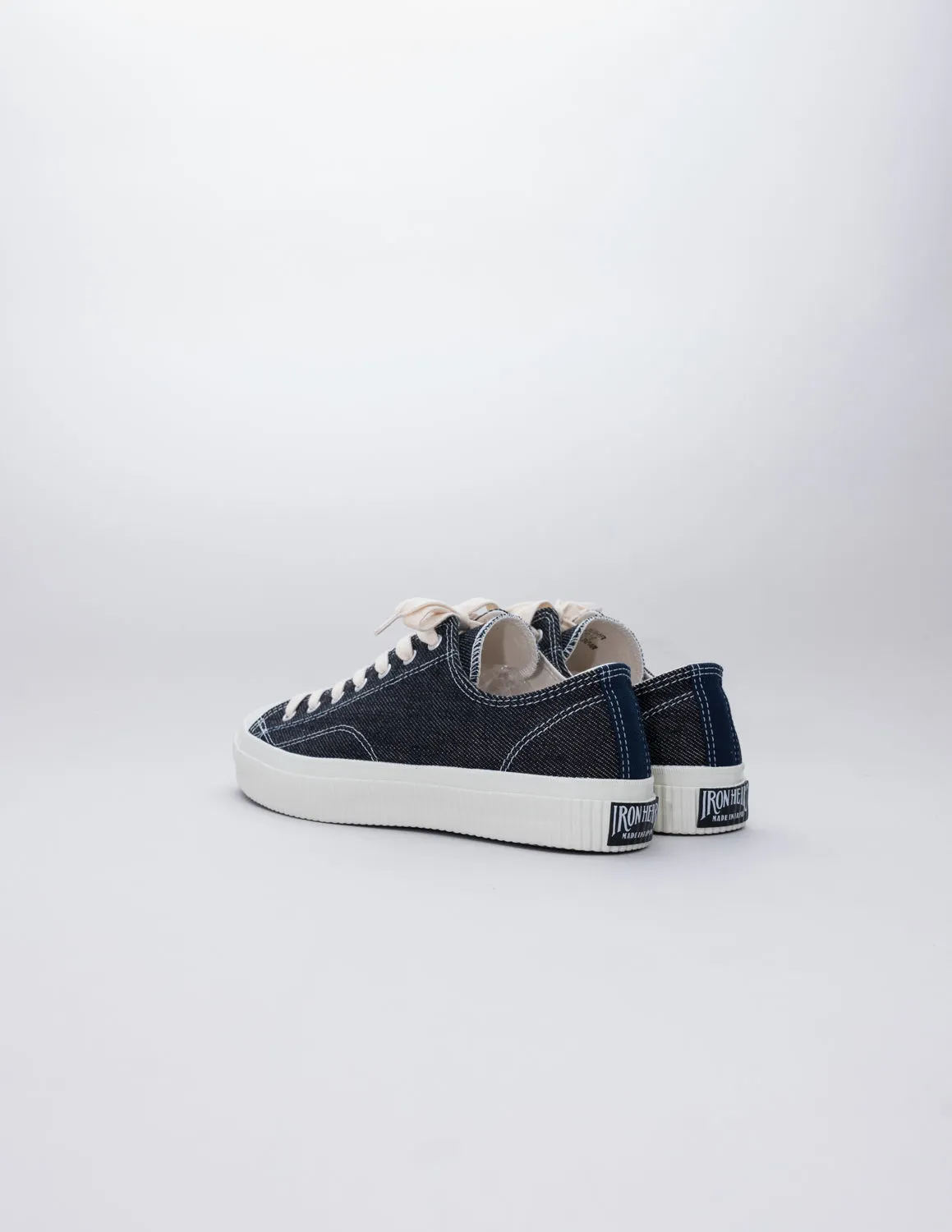 IHSN-01-IND - 21oz Denim Low-Top Sneakers - Indigo