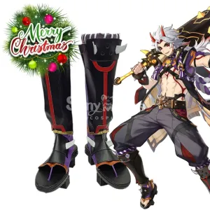 【In Stock】Game Genshin Impact Cosplay Arataki Itto Cosplay Shoes