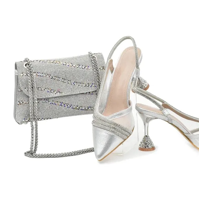 Italian Luxury Shoes and Purse Set