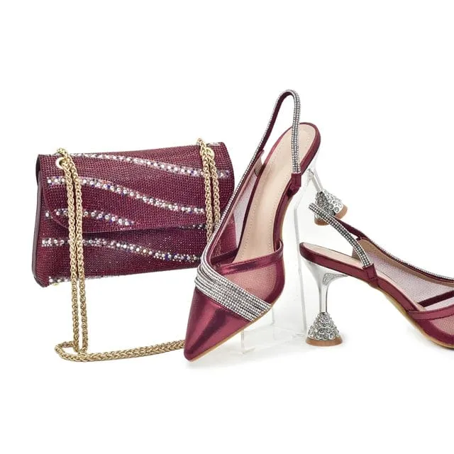 Italian Luxury Shoes and Purse Set