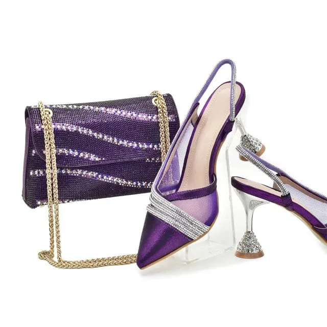 Italian Luxury Shoes and Purse Set