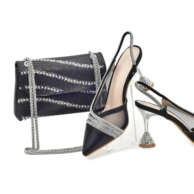 Italian Luxury Shoes and Purse Set