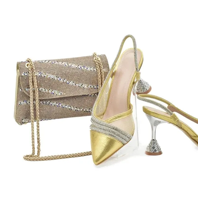 Italian Luxury Shoes and Purse Set