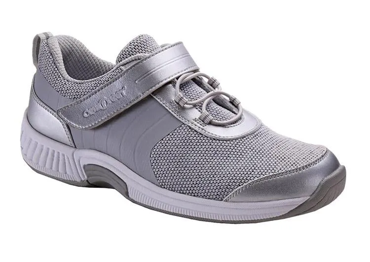 Joelle Stretch Knit Sneaker Extra Wide Width in Grey CLOSEOUTS