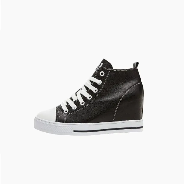 Joskaa 2024 New Black White Platform Sneakers