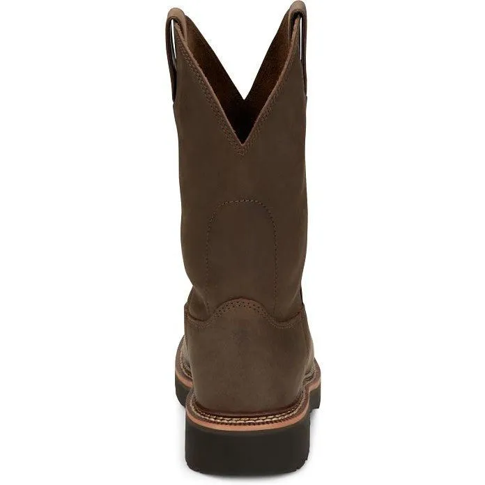 Justin Men's Carbide 11" Western Work Boot -Brown- OW4440