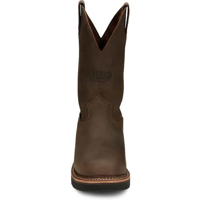 Justin Men's Carbide 11" Western Work Boot -Brown- OW4440