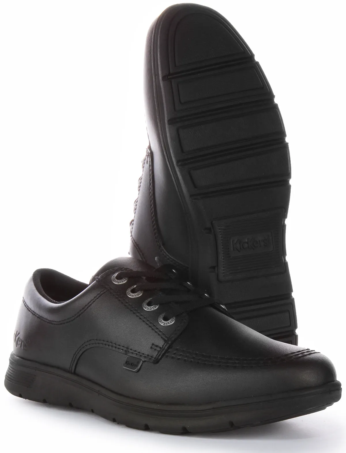 Kickers Kelland Lace Lo In Black For Juniors