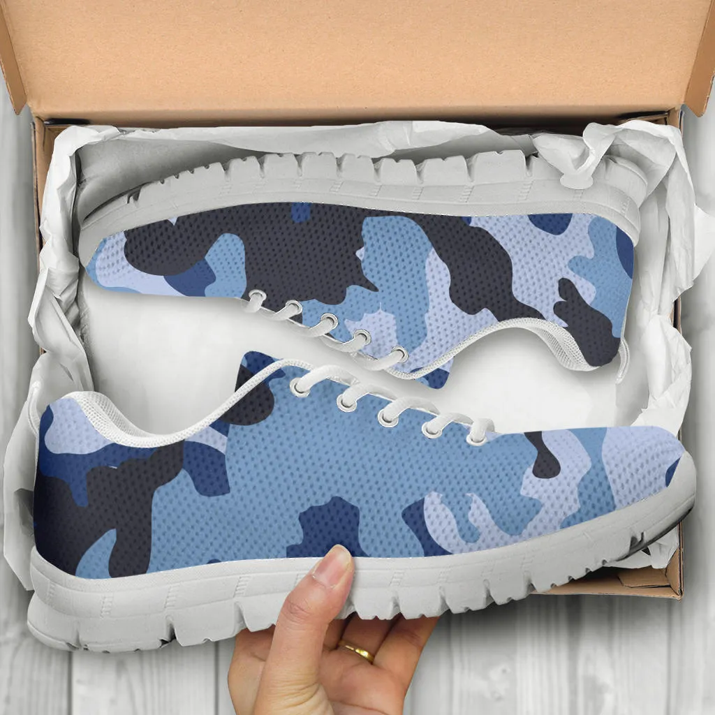 Knit Sneakers_Military Blue_Camo