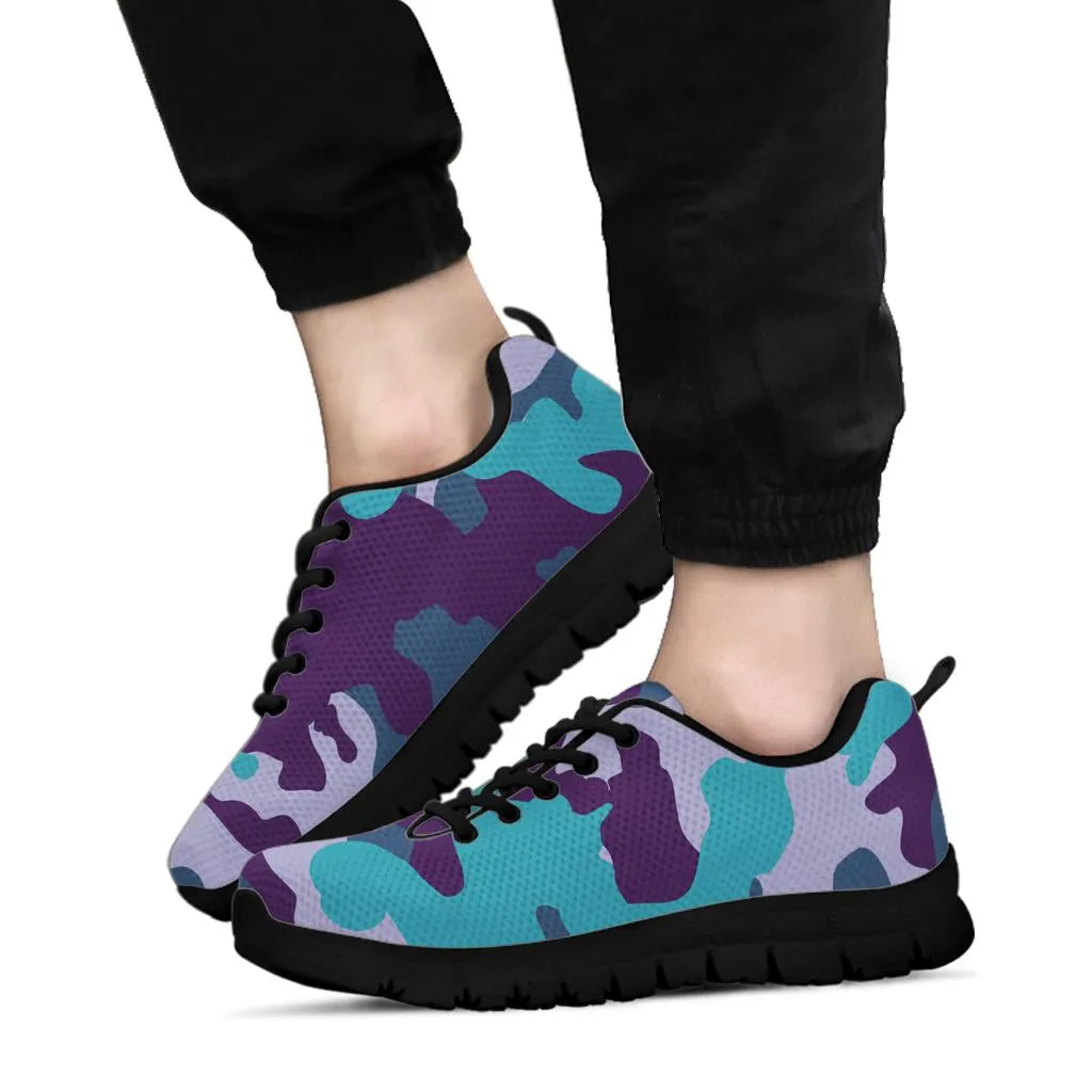 Knit Sneakers_Military Teal_Camo