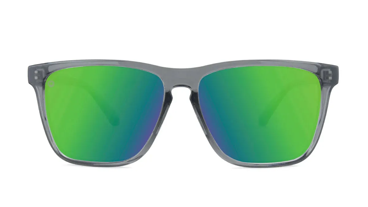 Knockaround Fast Lanes Sport: Clear Grey/Green Moonshine