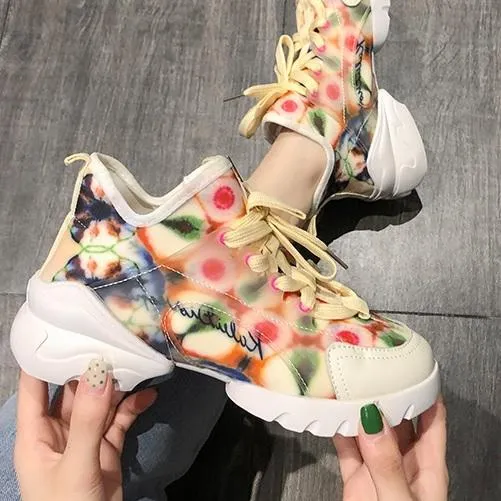 Korean Aesthetic Thin Canvas Sporty Outdoors Sneakers