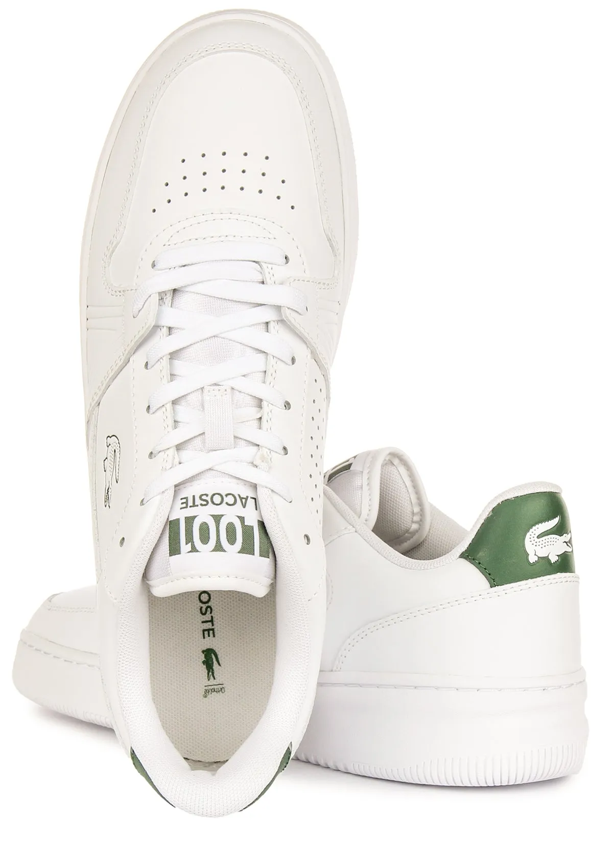 Lacoste L001 St 224 In White Green For Men