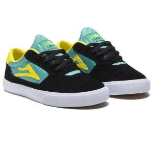 Lakai Cambridge Kids Shoes Black/Teal Suede