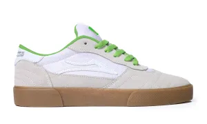 Lakai Shoes Cambridge SMU - White/UV Green Suede