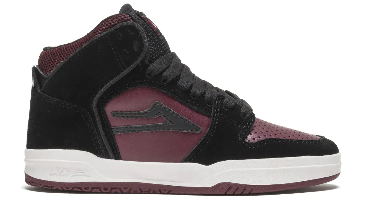 Lakai Shoes Telford Kids - Black/Burgundy Suede