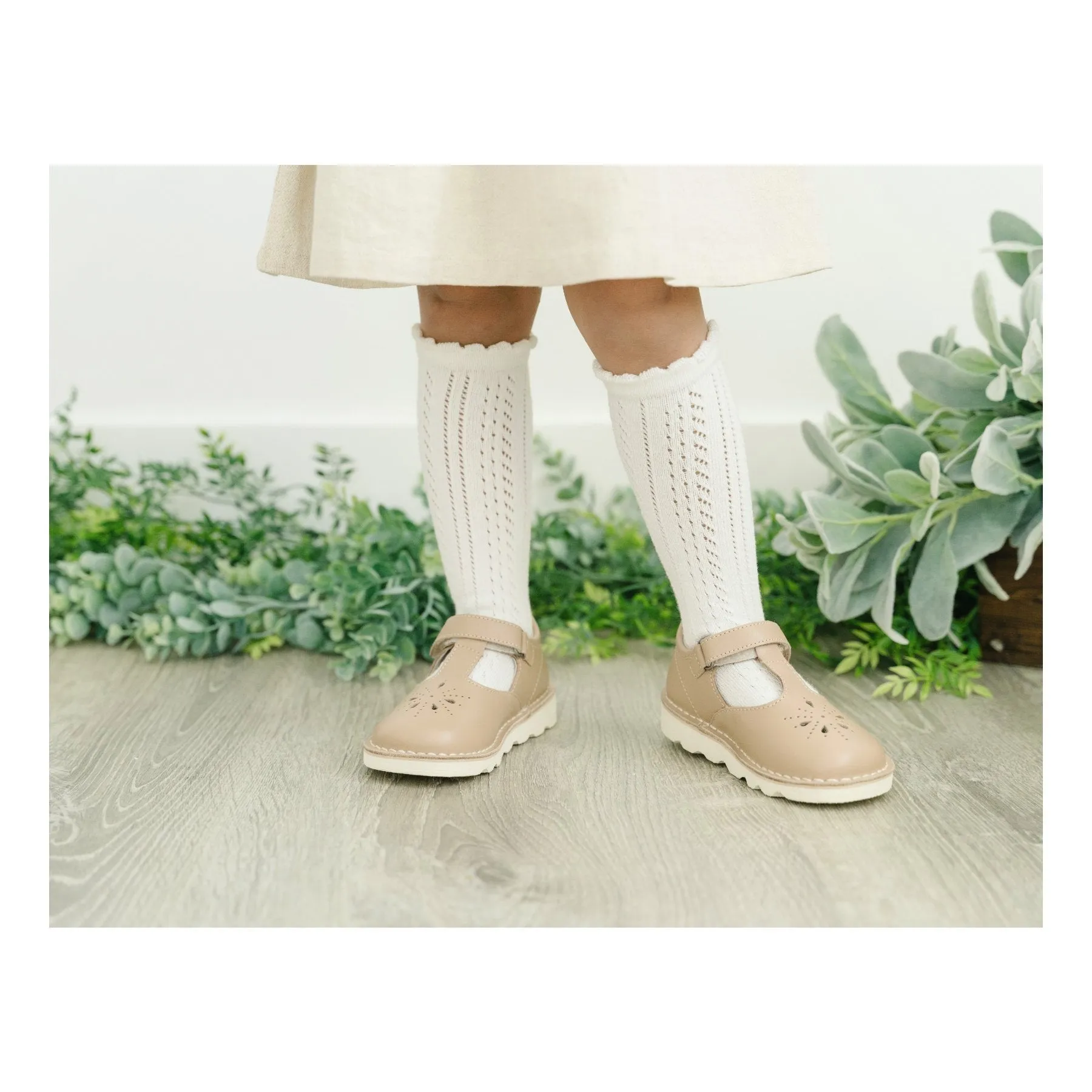 L'Amour Alix Wedge Mary Jane - Latte