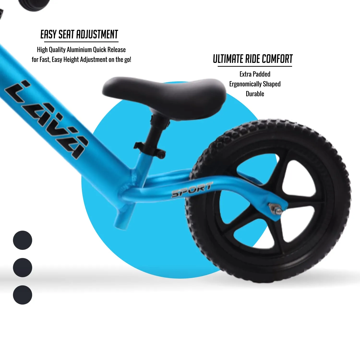 LAVA SPORT Balance Bike-Lightweight Aluminium Toddler Bike for 2, 3, 4, and 5 Year Old