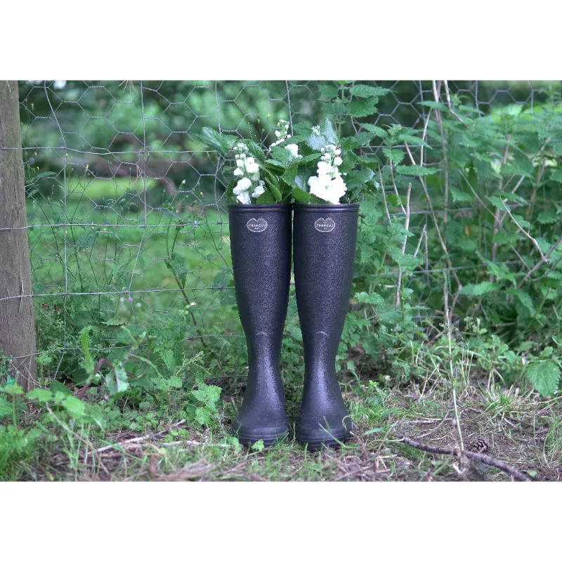 Le Chameau Iris Jersey Lined Ladies Wellington Boots - Noir