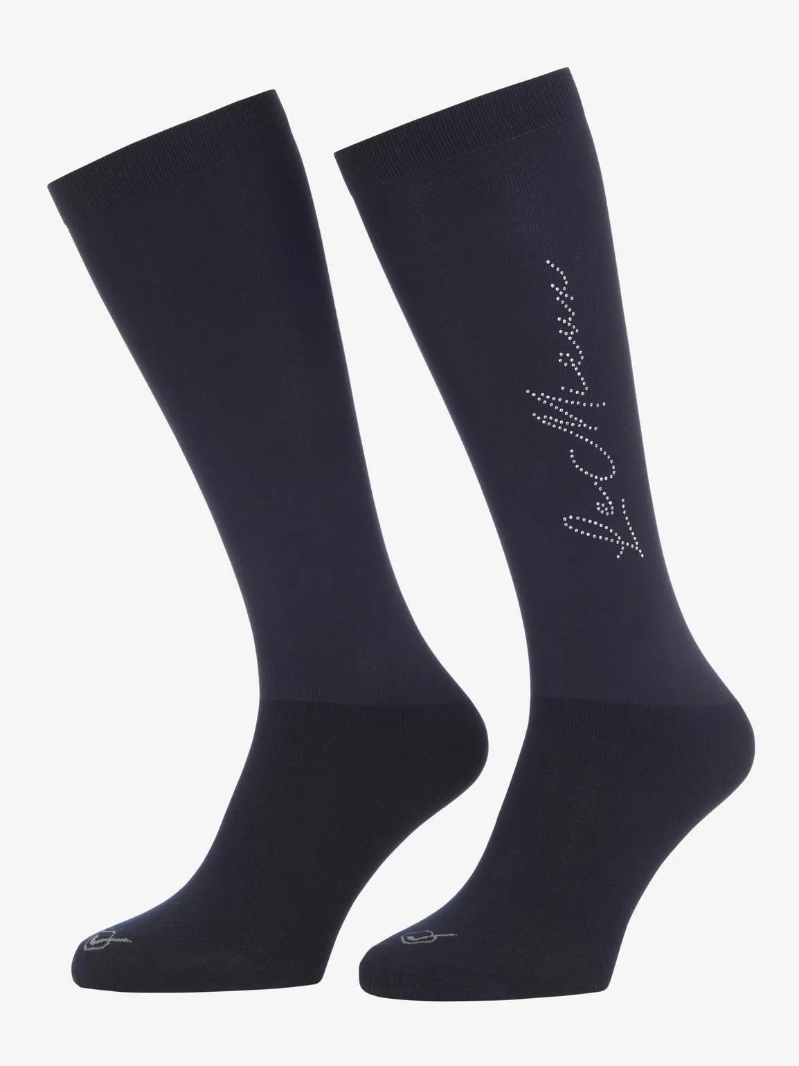 LeMieux Sparkle Competition Sock Navy