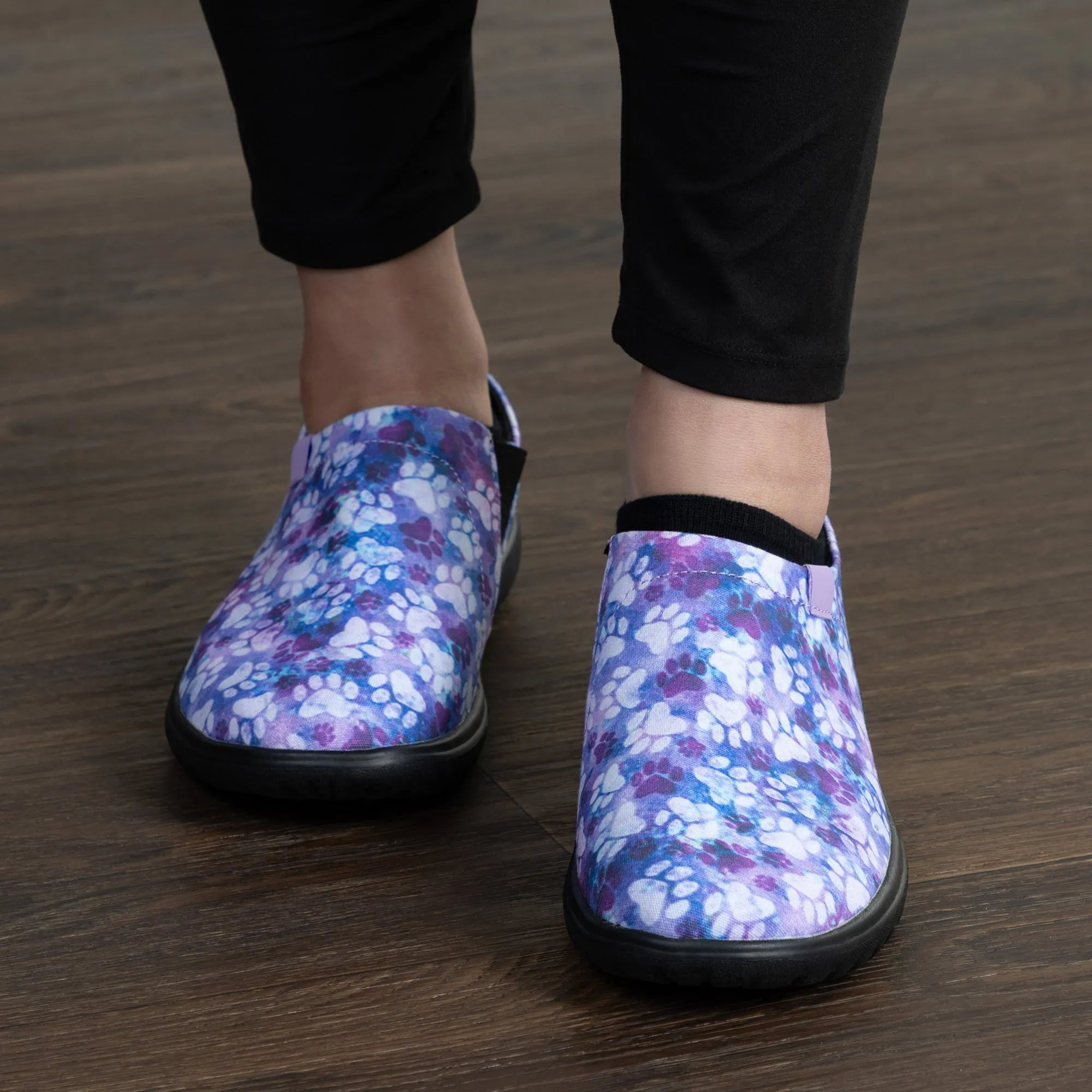 Lightweight Comfort Paw Print Slip-On Shoes