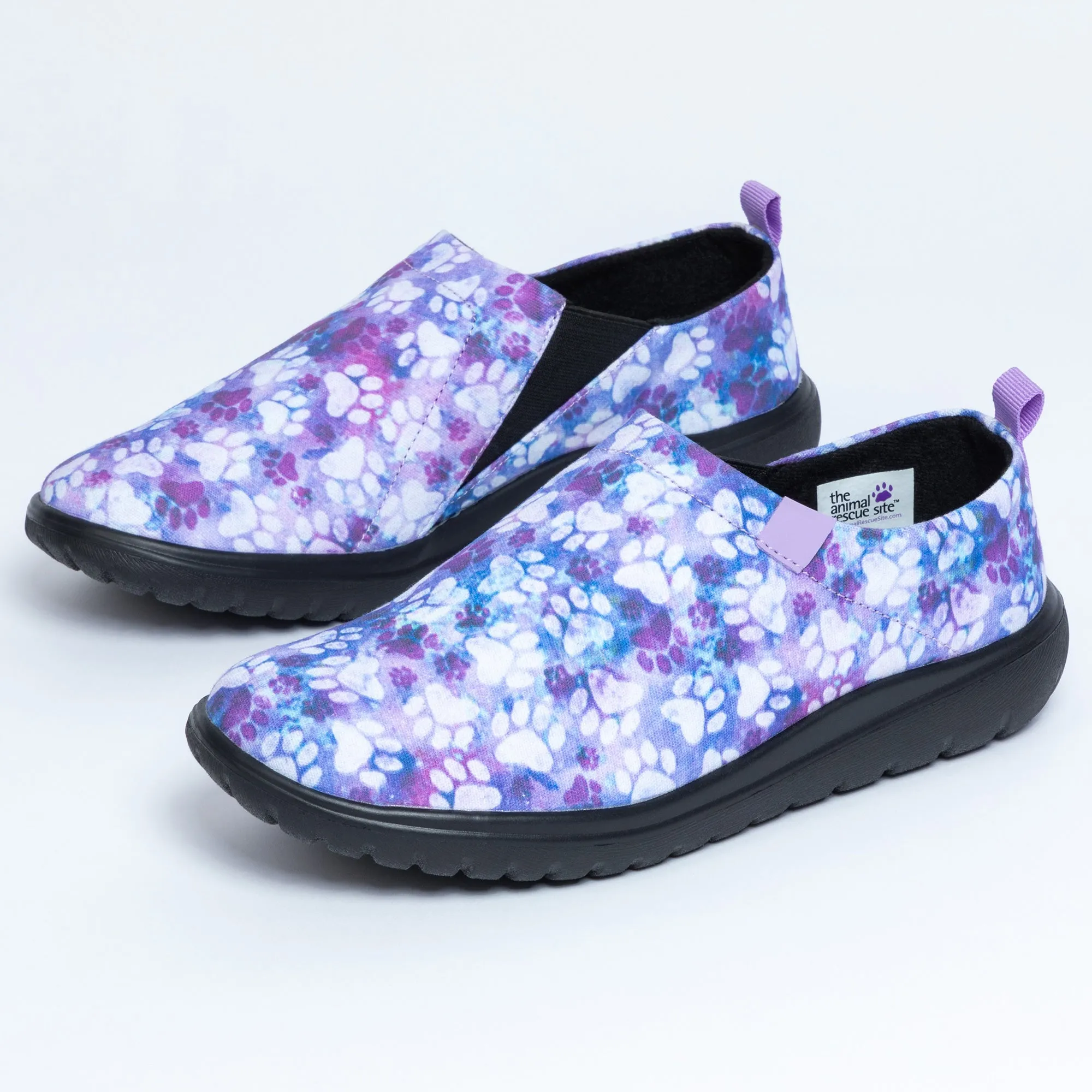 Lightweight Comfort Paw Print Slip-On Shoes