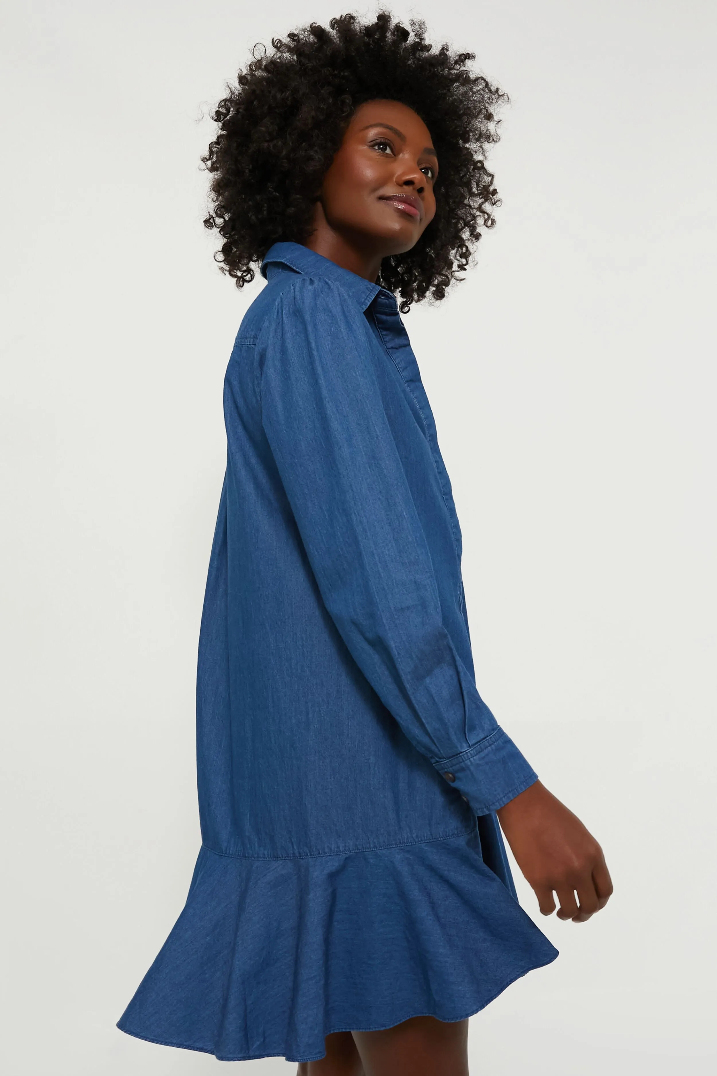 Lightweight Denim Callahan Shirt Dress