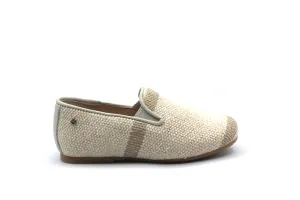 Manuela De Juan Linen Stripe Smoking Shoe