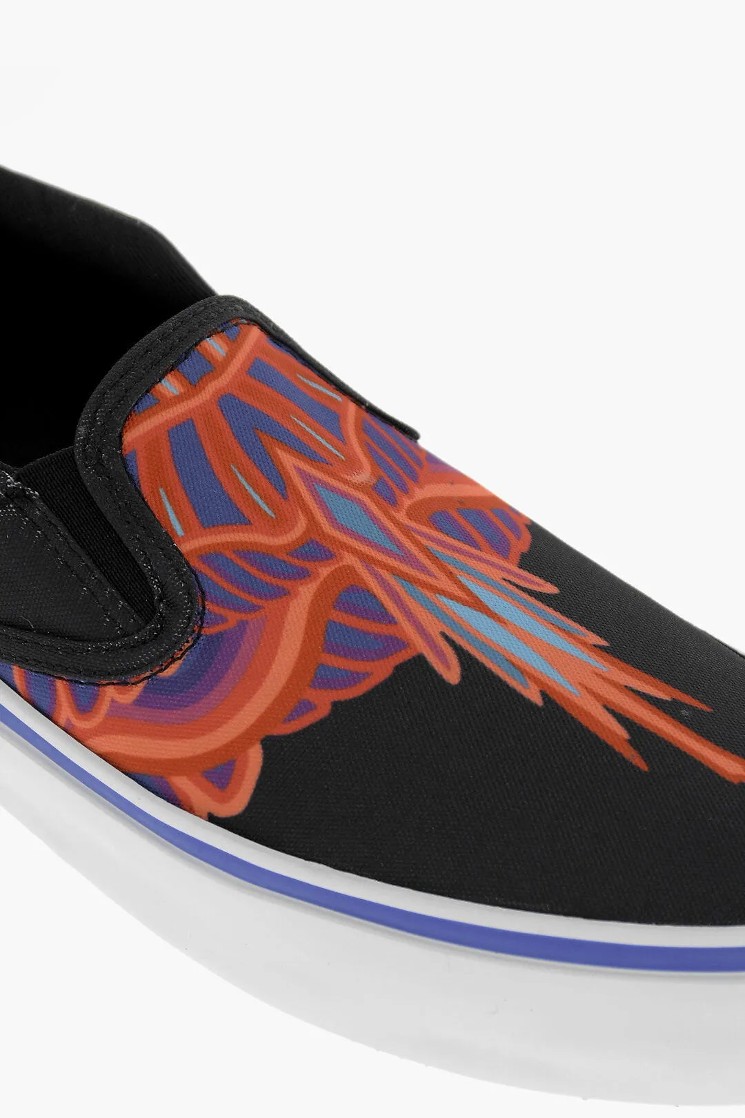 Marcelo Burlon Canvas CURVES WINGS Slip On Sneakers