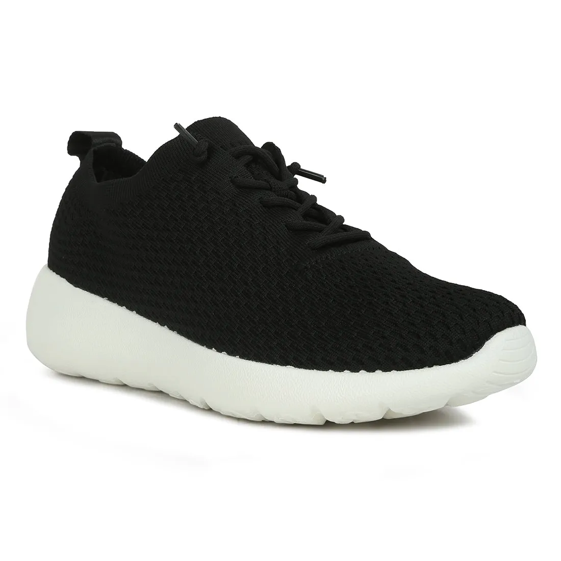 Men's Knitted Lace Up Sneakers