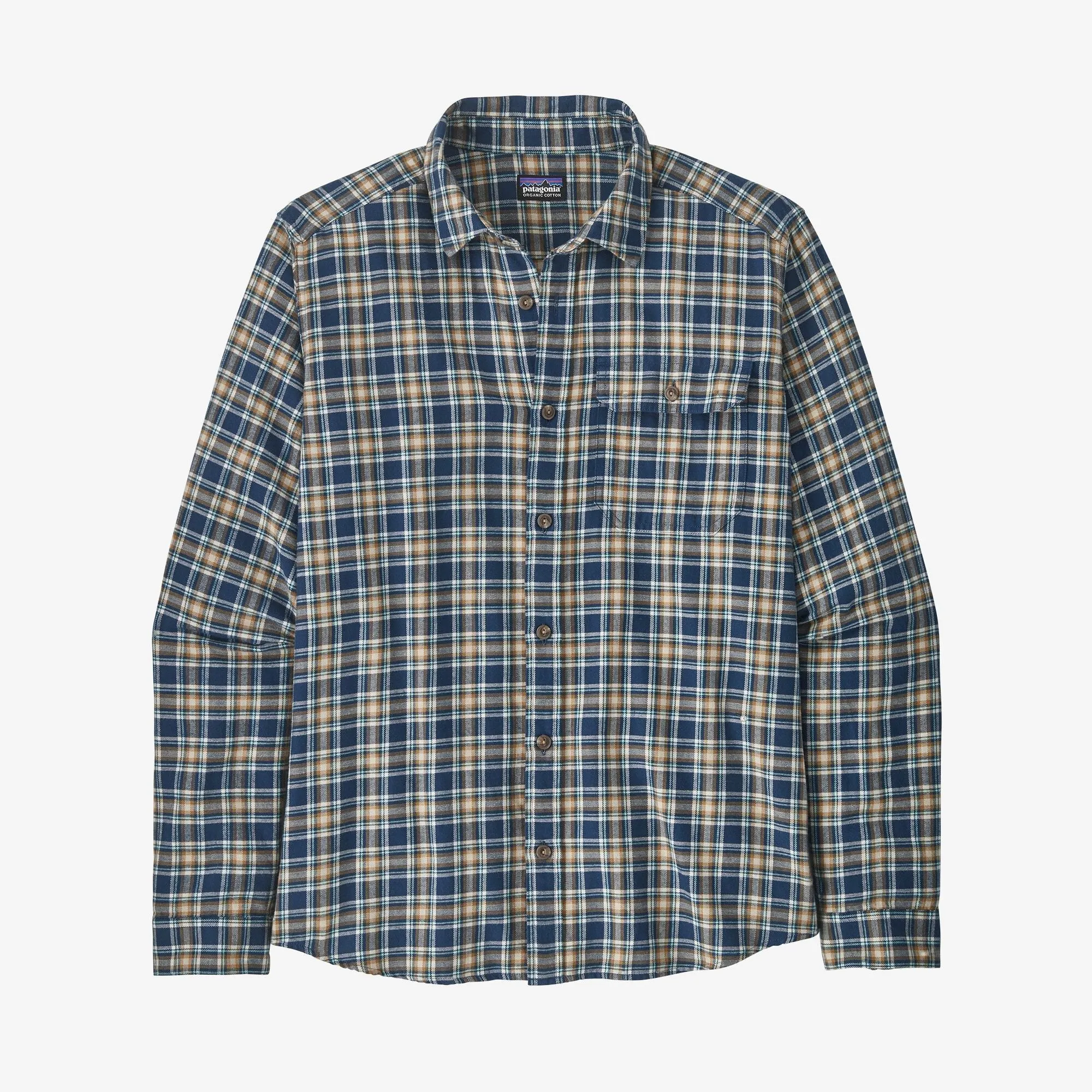 Men's Long-Sleeved Cotton in Conversion Lightweight Fjord Flannel Shirt