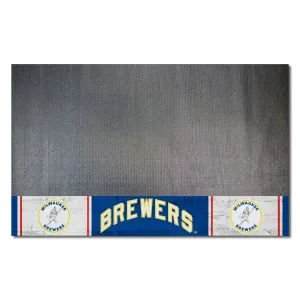 Milwaukee Brewers Vinyl Grill Mat - 26in. x 42in.1970