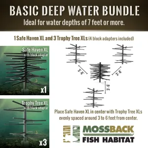 Mossback Fish Habitat Basic Deep Water Bundle