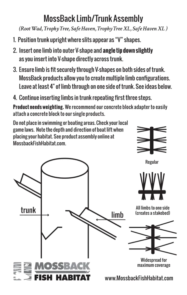 Mossback Fish Habitat Safe Haven XL | Ideal Water Depth 3 to 5 feet