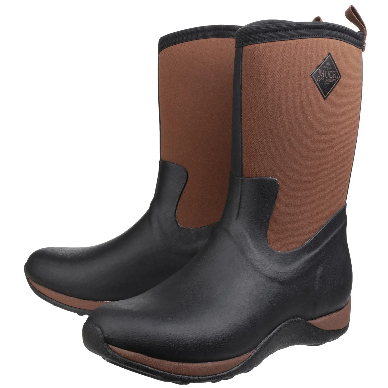 Muck Boots Arctic Weekend Rubber Black/Tan Wellington Boots