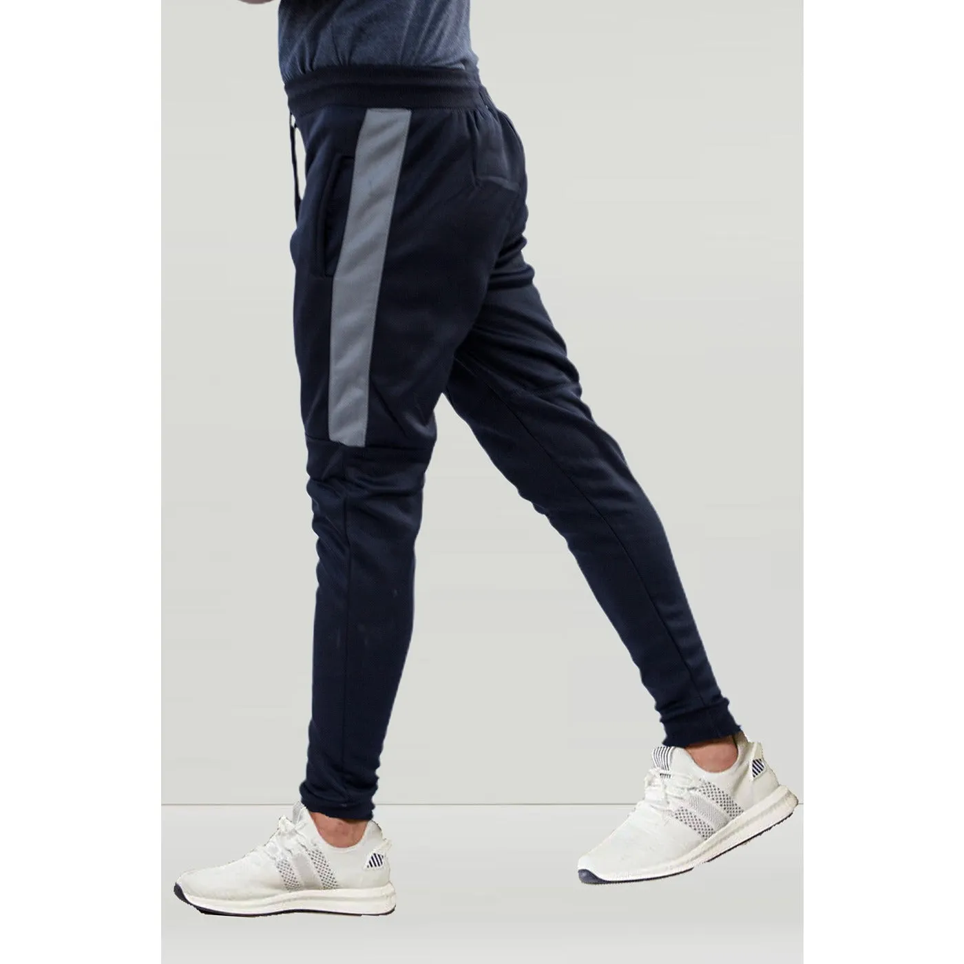 Navy Sports Polyester Joggers