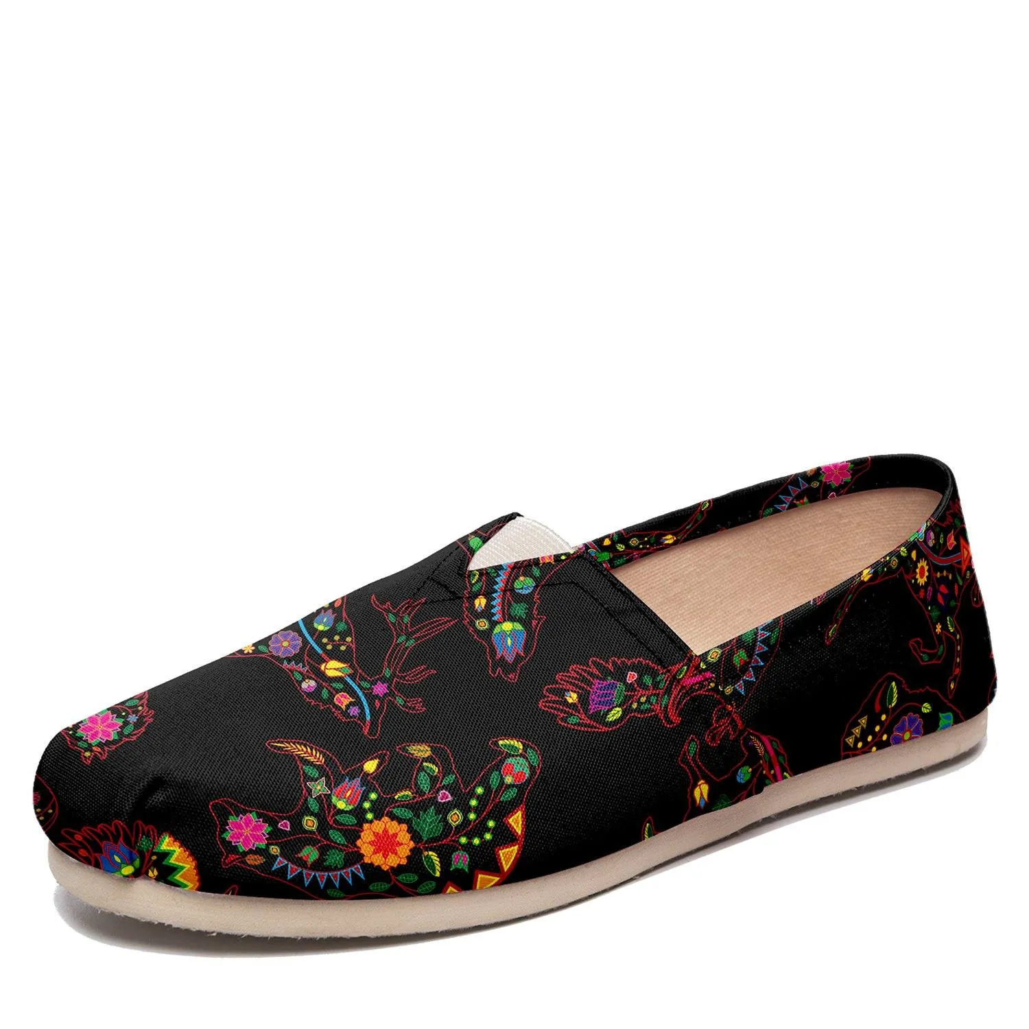 Neon Floral Animals Slip On