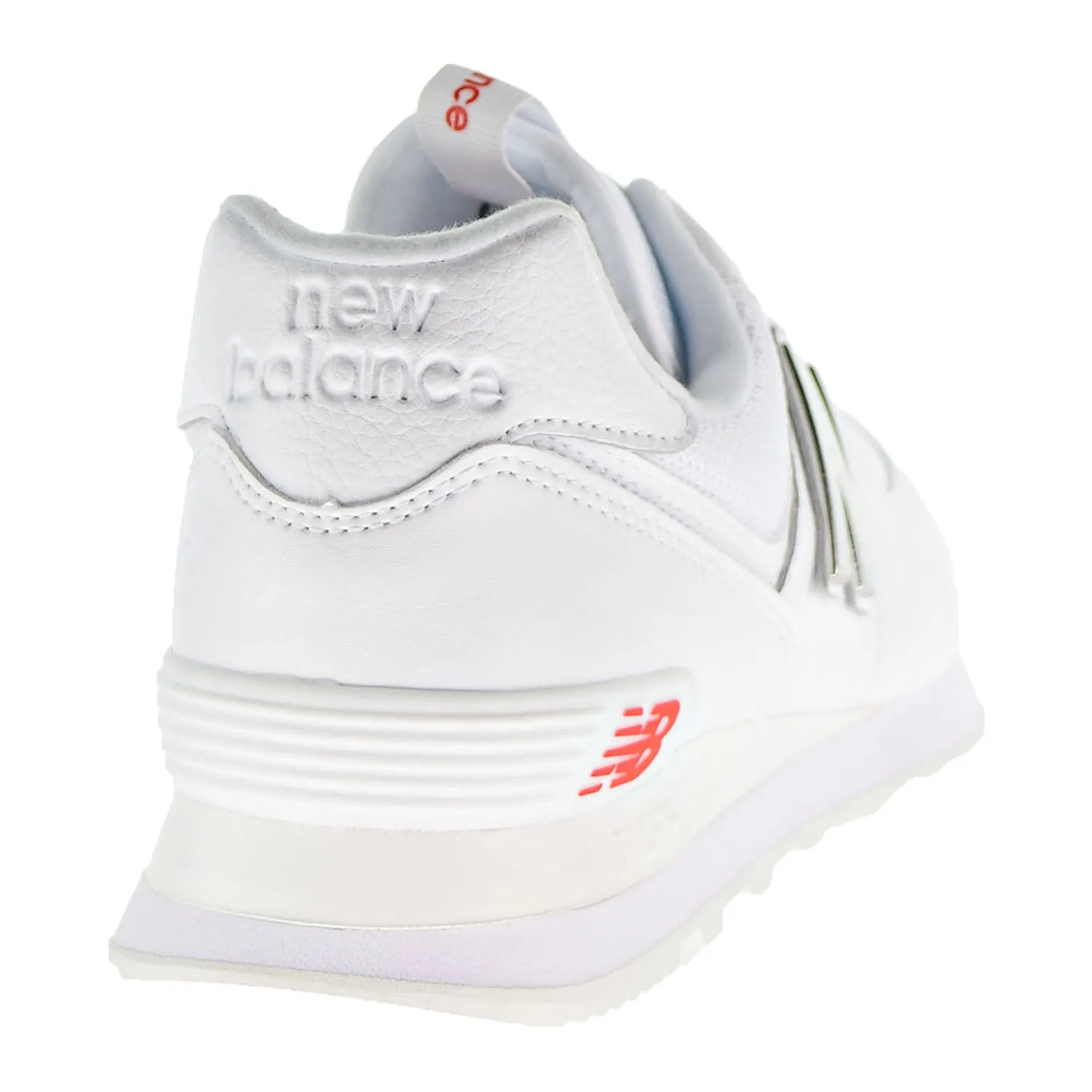 New Balance Classics 574 Metallic Men's Shoes White/Neo Flame