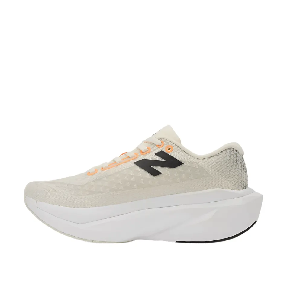 New Balance Men's FuelCell SuperComp Trainer V3 Running Shoes in Angora with Hot Mango and Black SS25