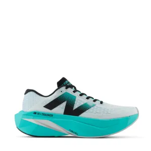 New Balance SuperComp Trainer v3 Men's Running Shoes White with Cyber Jade AW24