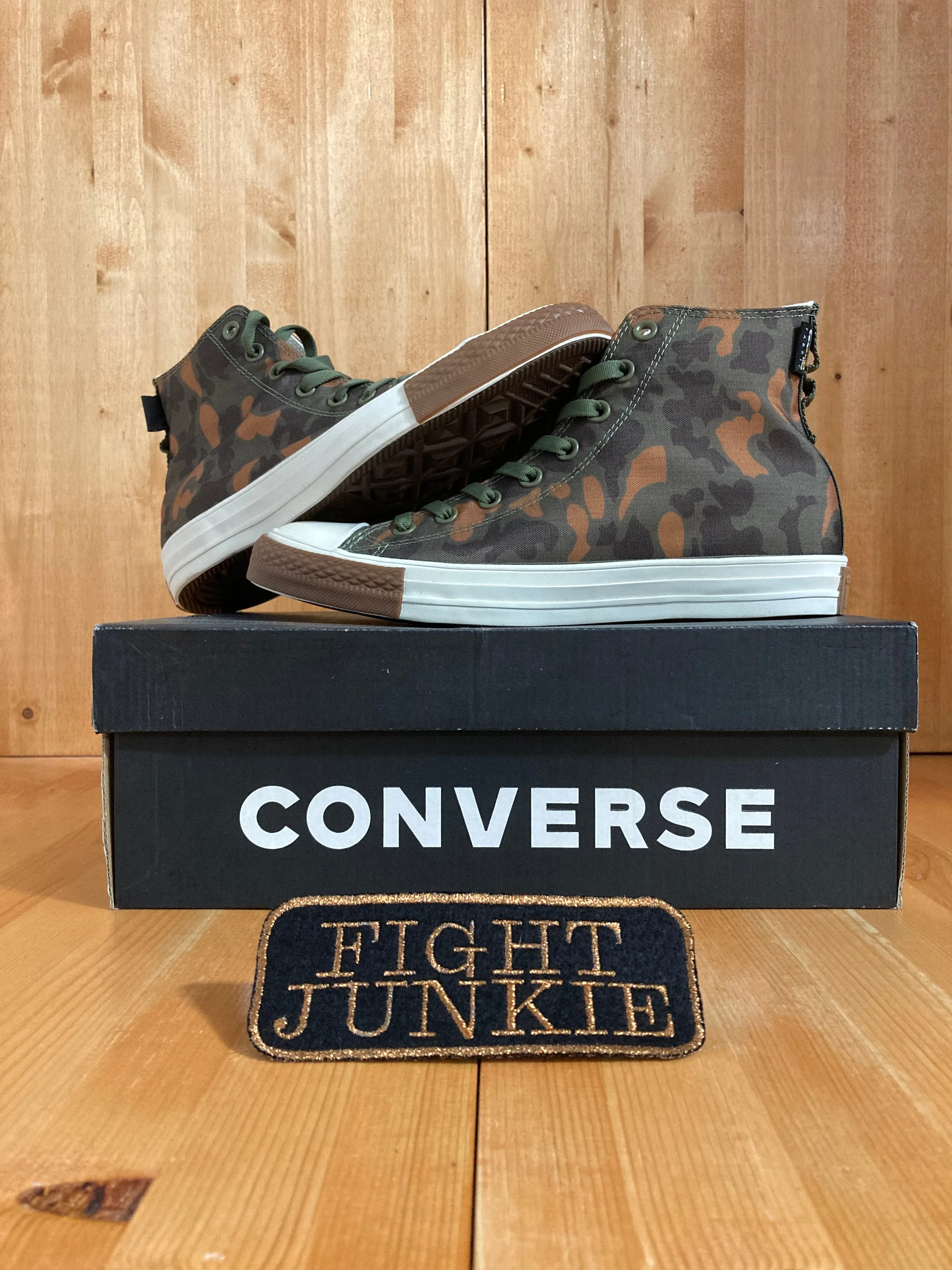 NEW! CONVERSE CTAS HI FIELD SURPLUS Men's Size 9 Cordura Fabric High Top Shoes Sneakers Camo 161429C