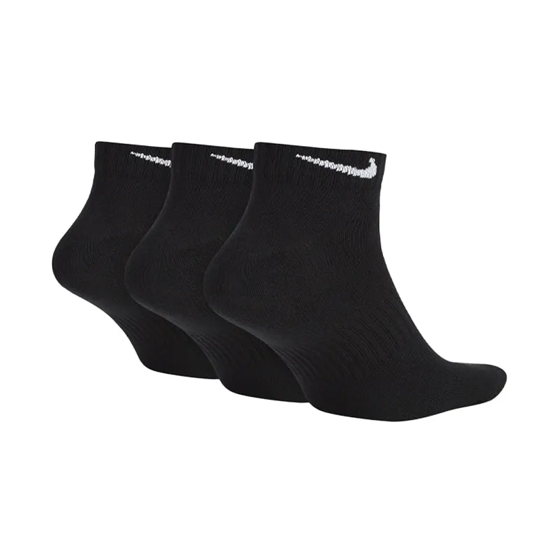 NIKE Everyday Lightweight 3-Pack Low Socks (Black)