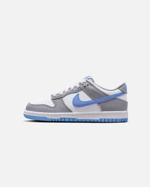 Nike Kids' Dunk Low (GS) White/Royal Pulse-Cement Grey