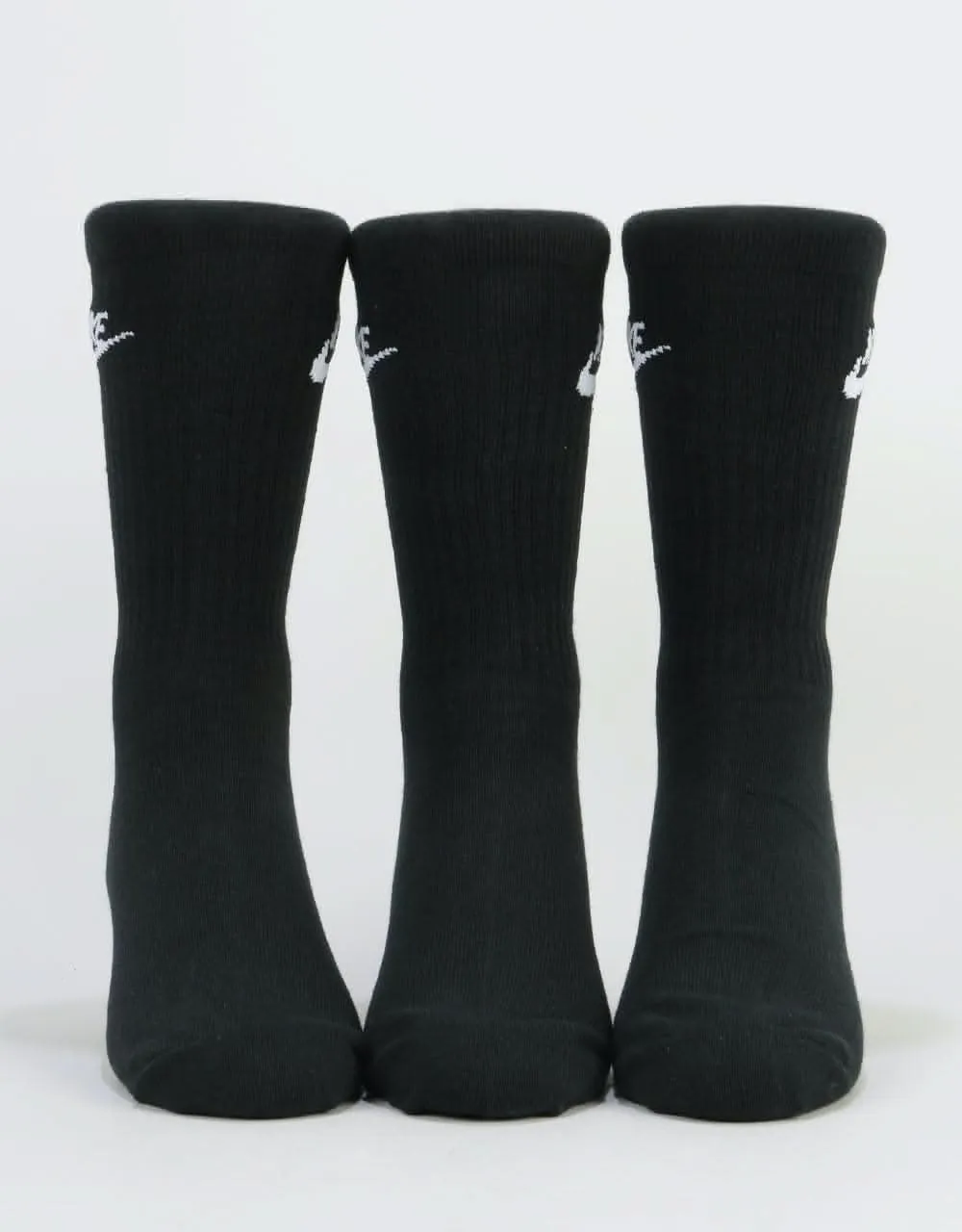 Nike SB Essential Crew Socks 3 Pack - Black/White