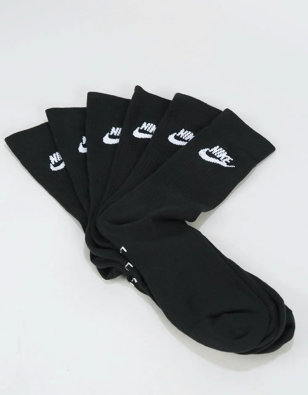 Nike SB Essential Crew Socks 3 Pack - Black/White