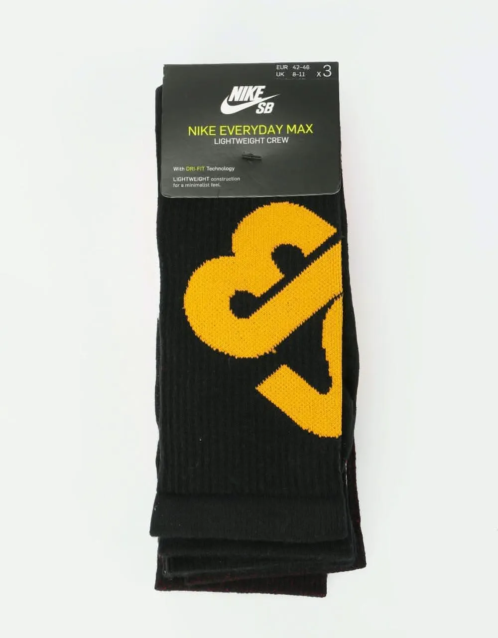 Nike SB Everyday Max Lightweight Crew Socks 3 Pack - Multi (BWB)