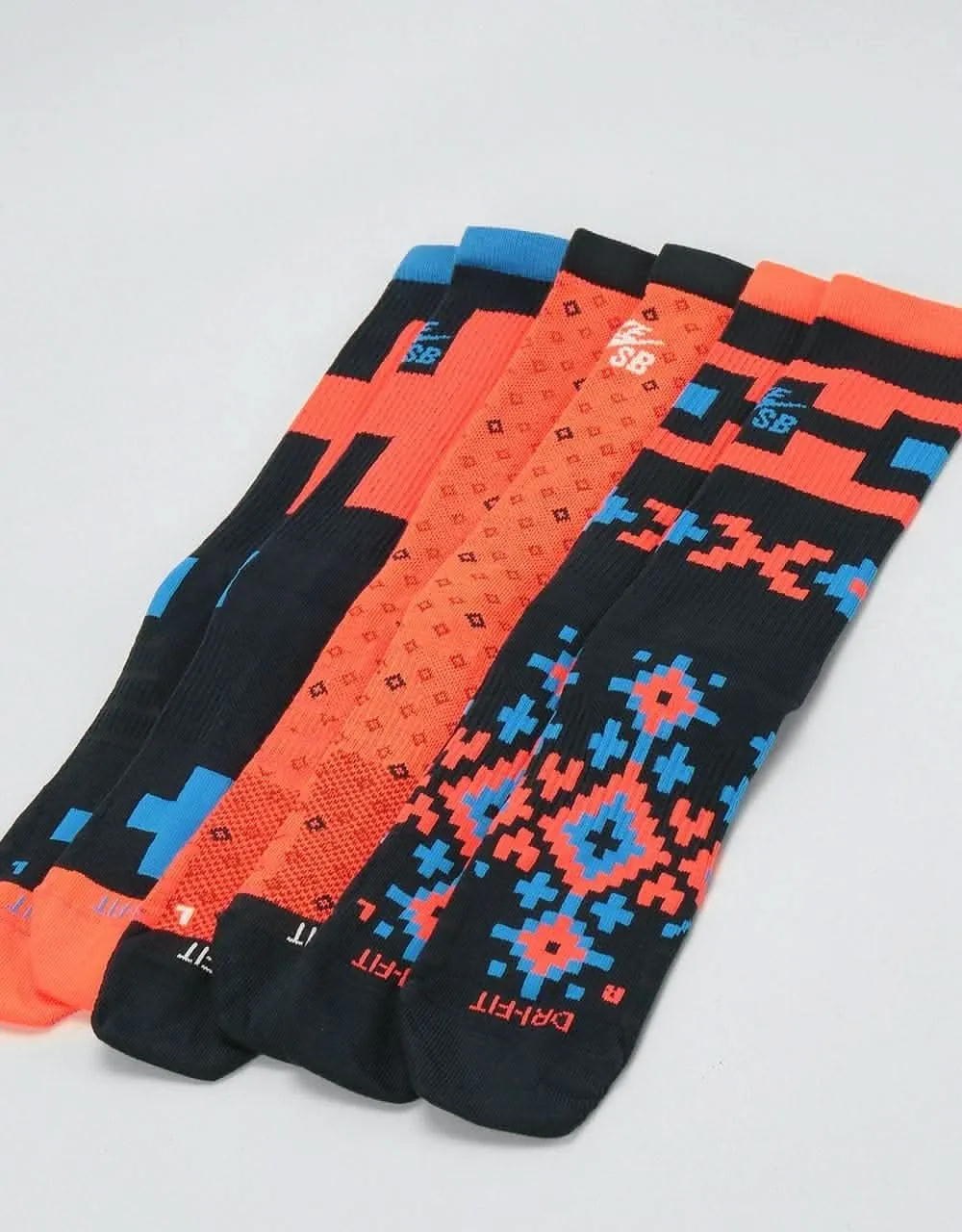 Nike SB Everyday Max Lightweight Crew Socks - Multi